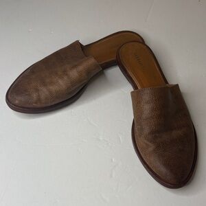 Allsaints Brown Rick slip on mules Leather Shoes 39 US 8